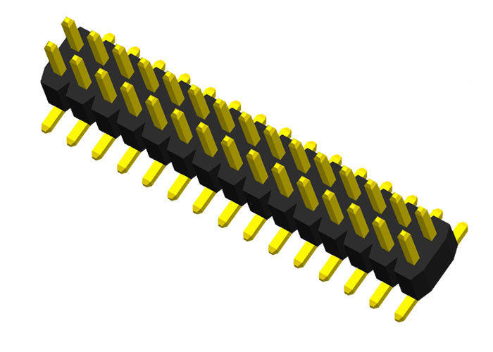اتصالات دو Row Pin Header Plastics Single Plastics SMT Type Pcb Pin 1.0.0mm