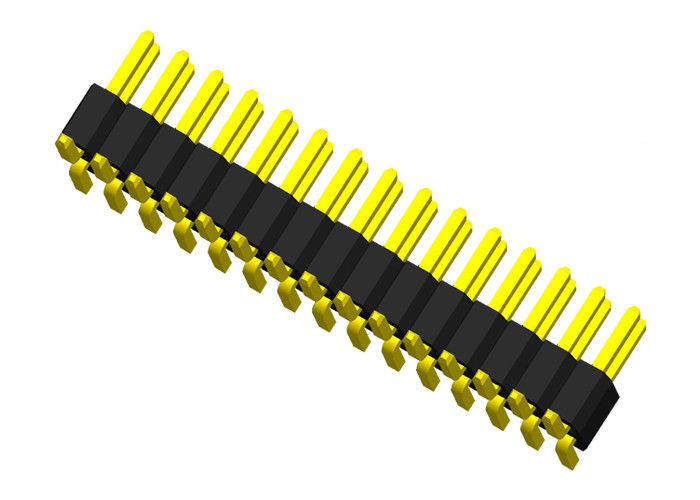 اتصالات دو Row Pin Header Plastics Single Plastics SMT Type Pcb Pin 1.0.0mm