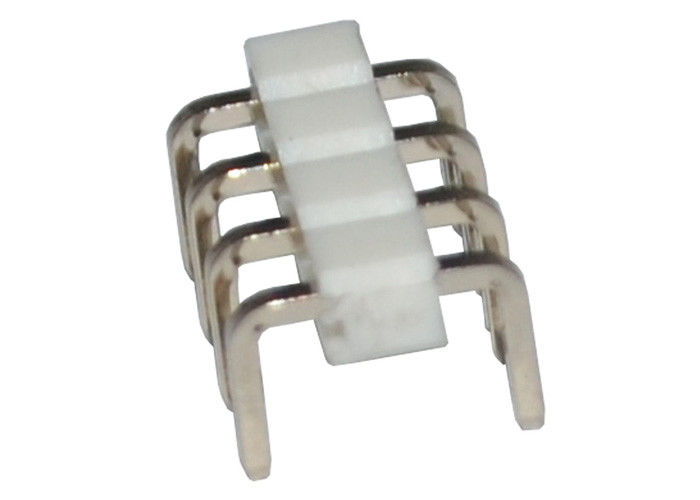 U نوع 4 Pin Header Connector Pitch 2.54mm Single Row 90 درجه