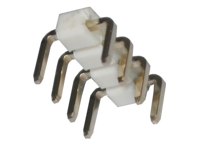 U نوع 4 Pin Header Connector Pitch 2.54mm Single Row 90 درجه