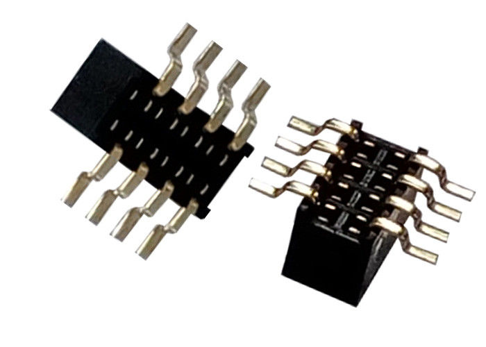 8 پین اتصال دهنده سربرگ زنانه تک ردیف SMT نوع 1.27mm X 3.4mm
