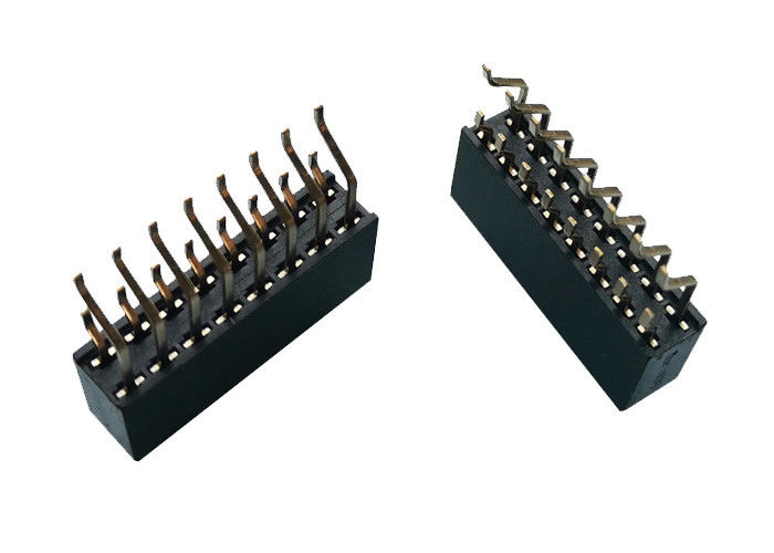 کانکتور هدر زنانه دو ردیف افقی 2.54mm SMT Type 16 pin
