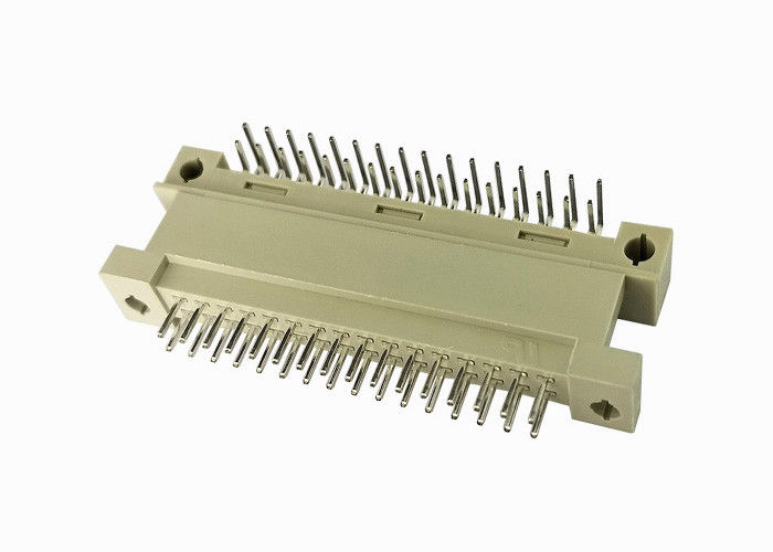 Straight DIN 41612 Connector Pcb سربرگ مرد 180 درجه طلا / قلع بیش از نیکل