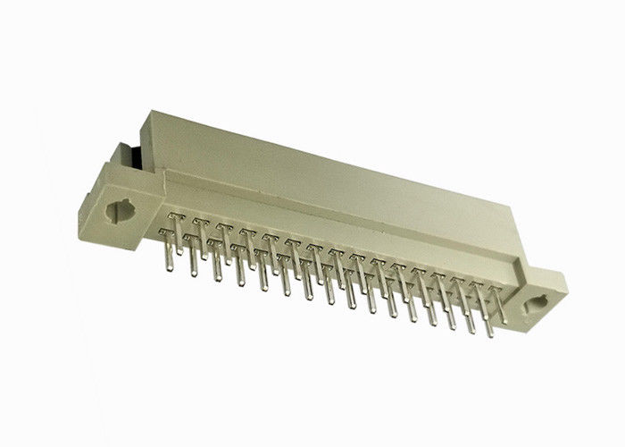 Straight DIN 41612 Connector Pcb سربرگ مرد 180 درجه طلا / قلع بیش از نیکل