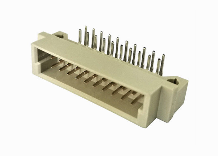 یک اتصال دهنده سربرگ دو ردیف پین DIN 41612 10 هدر سمت راست PCB زاویه نر