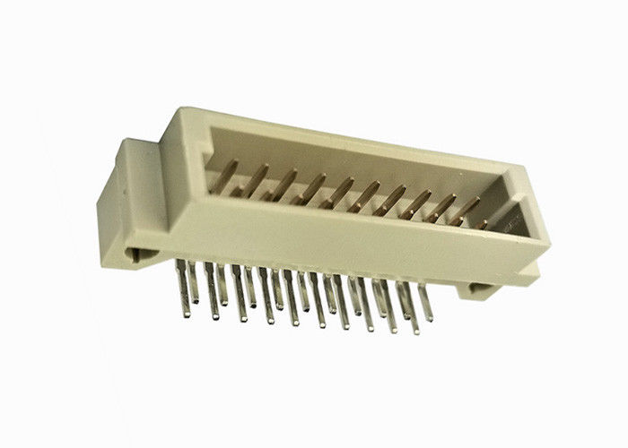 یک اتصال دهنده سربرگ دو ردیف پین DIN 41612 10 هدر سمت راست PCB زاویه نر