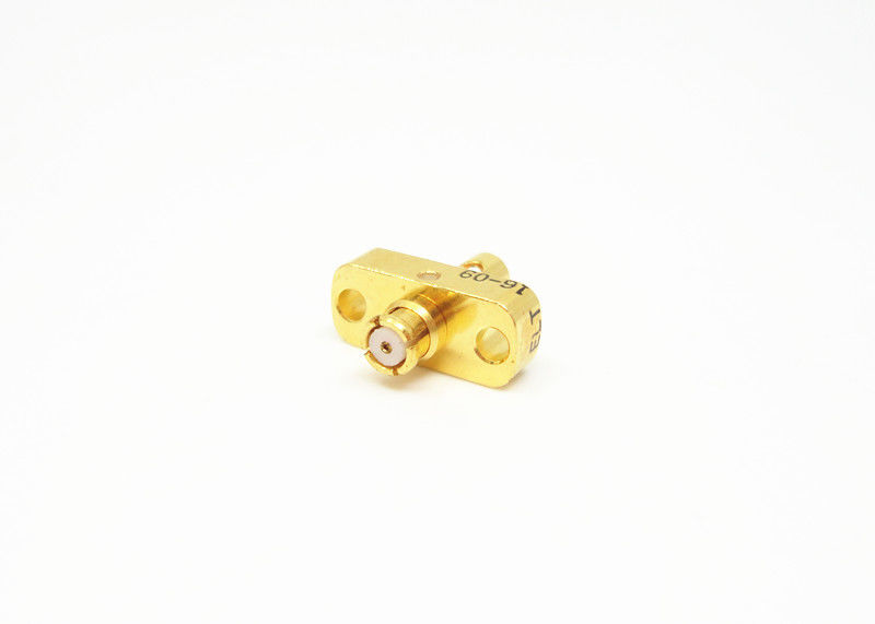 اتصال دهنده زن SMP RF 2 سوراخ فلنج Mount 50Ω Impedance برای کابل MF108A