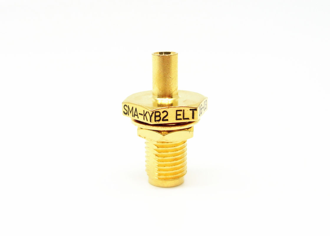 قابل اعتماد کابل کابل RF SMA Bulkhead RF SMA طلای اندود شده برای کابل 086