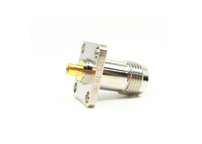 اتصالات چهار حلقه فلنج کوه TNC RF اتصال دهنده زن 50 Ohm 11GHz برای مایکروویو