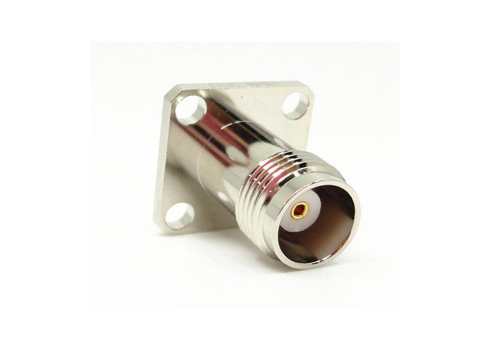 اتصالات چهار حلقه فلنج کوه TNC RF اتصال دهنده زن 50 Ohm 11GHz برای مایکروویو