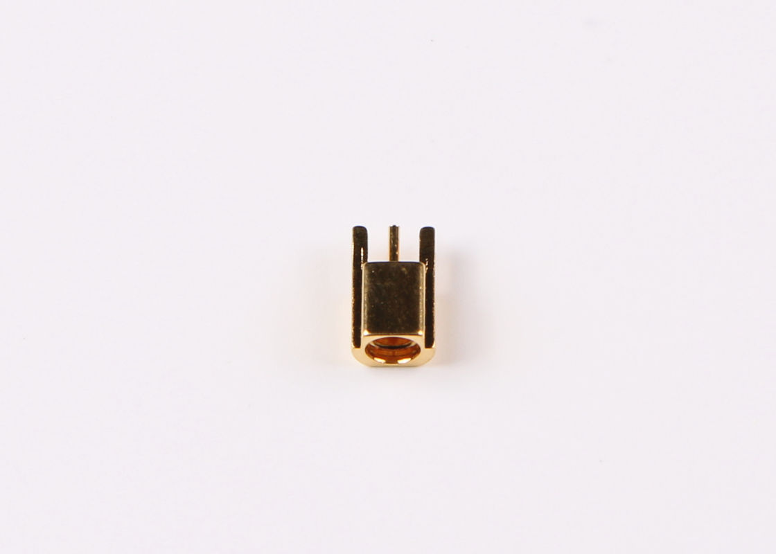 اتصال دهنده کابل برنجی کابل برنجی Male Plug MCX RF برای PCB Mount
