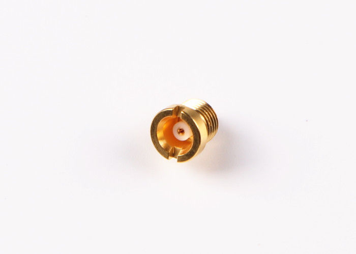 اتصالات طلایی اندود Crimp Straight MCX Plating Plating آبکاری با ابعاد کوچک