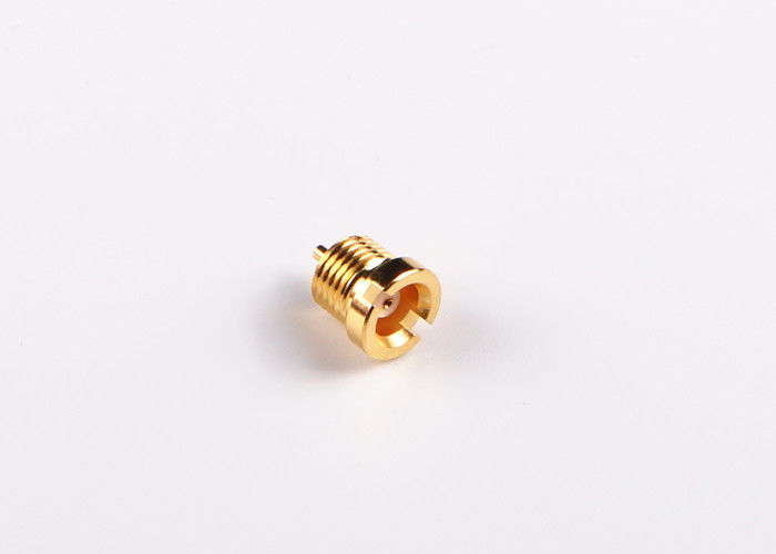 اتصالات طلایی اندود Crimp Straight MCX Plating Plating آبکاری با ابعاد کوچک