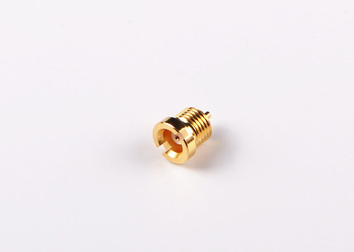 اتصالات طلایی اندود Crimp Straight MCX Plating Plating آبکاری با ابعاد کوچک