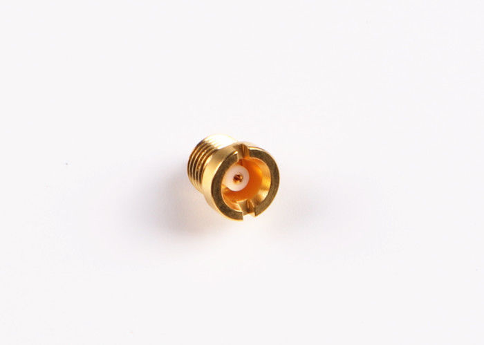 اتصالات طلایی اندود Crimp Straight MCX Plating Plating آبکاری با ابعاد کوچک