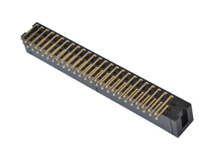 یک اتصال دهنده زاویه ای سمت راست PCB 90 درجه جعبه نوع 2.54mm Pitch 50 Pin Header