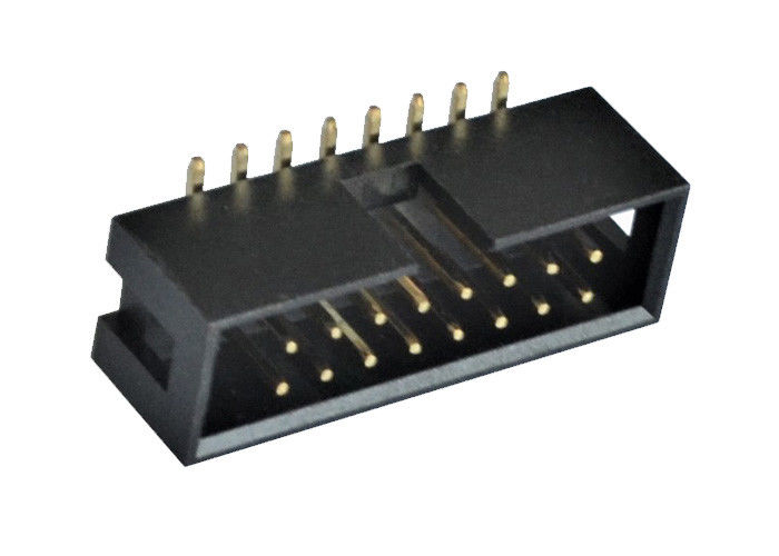 مواد عایق جعبه نرده جعبه نر 2.54 میلی متر Pitch SMT Type PBT / PA6T