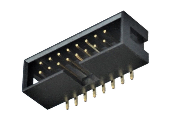 مواد عایق جعبه نرده جعبه نر 2.54 میلی متر Pitch SMT Type PBT / PA6T