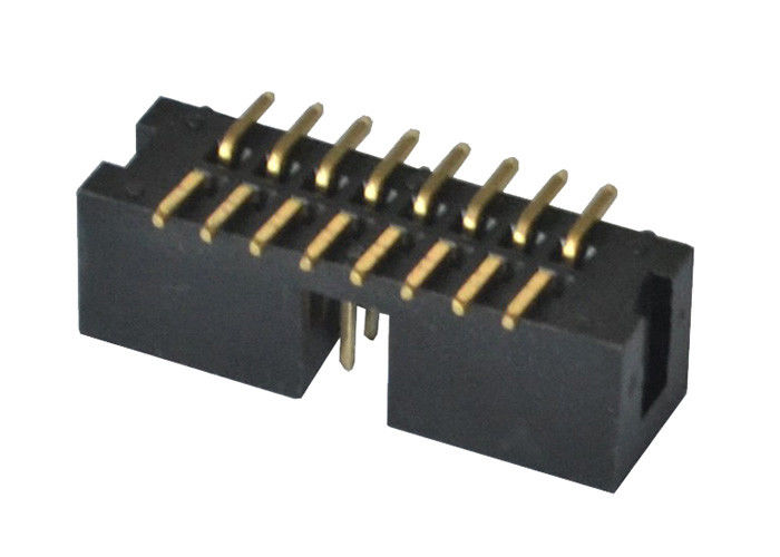 مواد عایق جعبه نرده جعبه نر 2.54 میلی متر Pitch SMT Type PBT / PA6T
