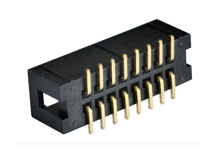 مواد عایق جعبه نرده جعبه نر 2.54 میلی متر Pitch SMT Type PBT / PA6T