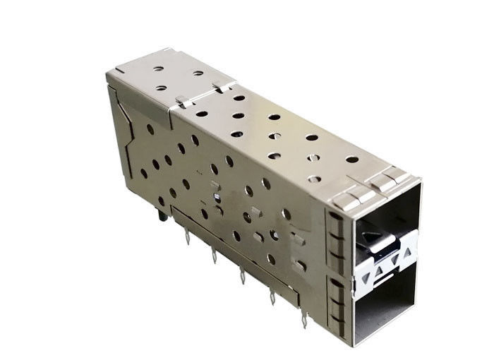 یکپارچه اتصالات جک SFP اتصالی جک SFP 2x1 مس آلیاژ قفس Pree Fit Montting