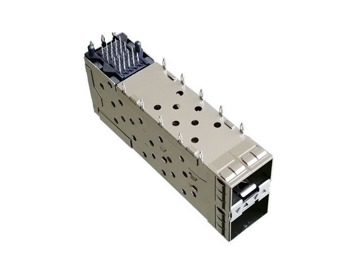 یکپارچه اتصالات جک SFP اتصالی جک SFP 2x1 مس آلیاژ قفس Pree Fit Montting