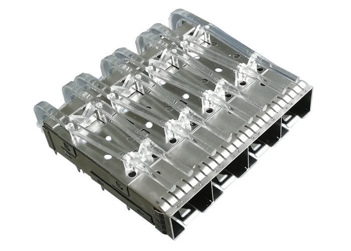 Stailness Steel CLIP SFP قفس اتصال 4 پورت Light لوله لوله EMI Tab Spring