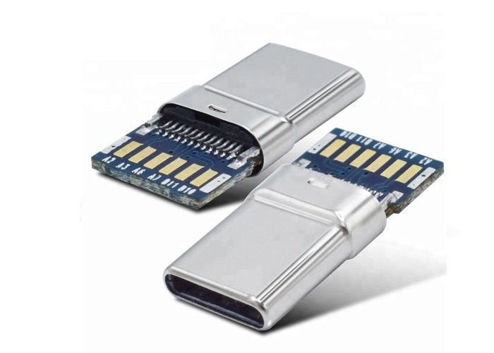 اتصال دهنده USB C 3.1 / 3.0 / 2.0 ساده شل با اتصال مرد PCB